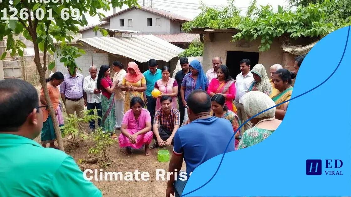 The impact of climate resilience on local communities