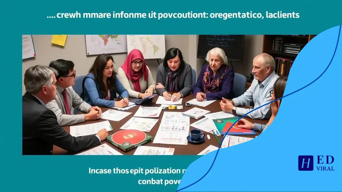 Major organizations involved in anti-poverty efforts
